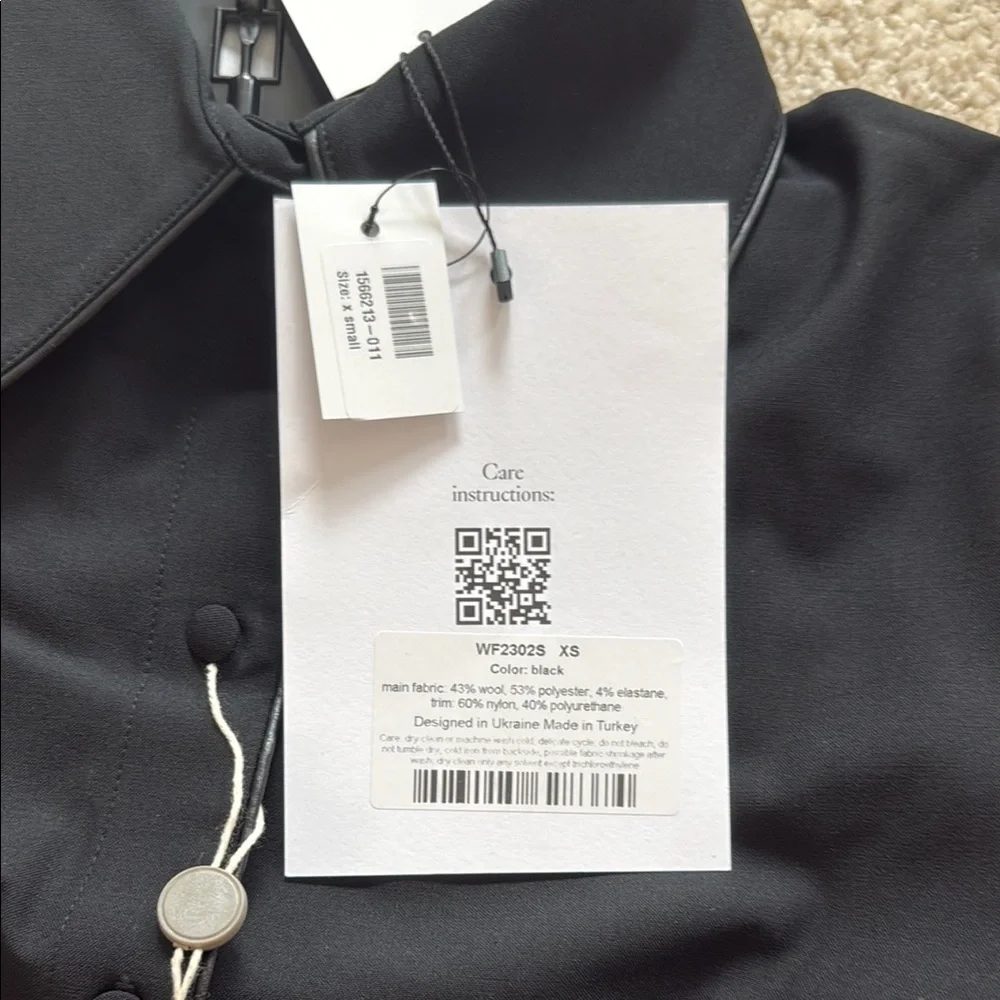 NWT SLEEPER Off The Duty piped crepe pajama shirt - Picture 6 of 8